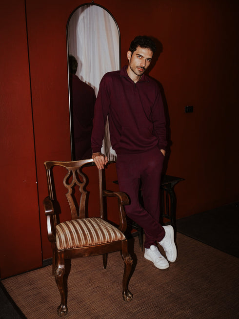Half Zipper Sweat Set